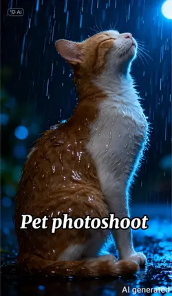 Pet Rain photoshoot 