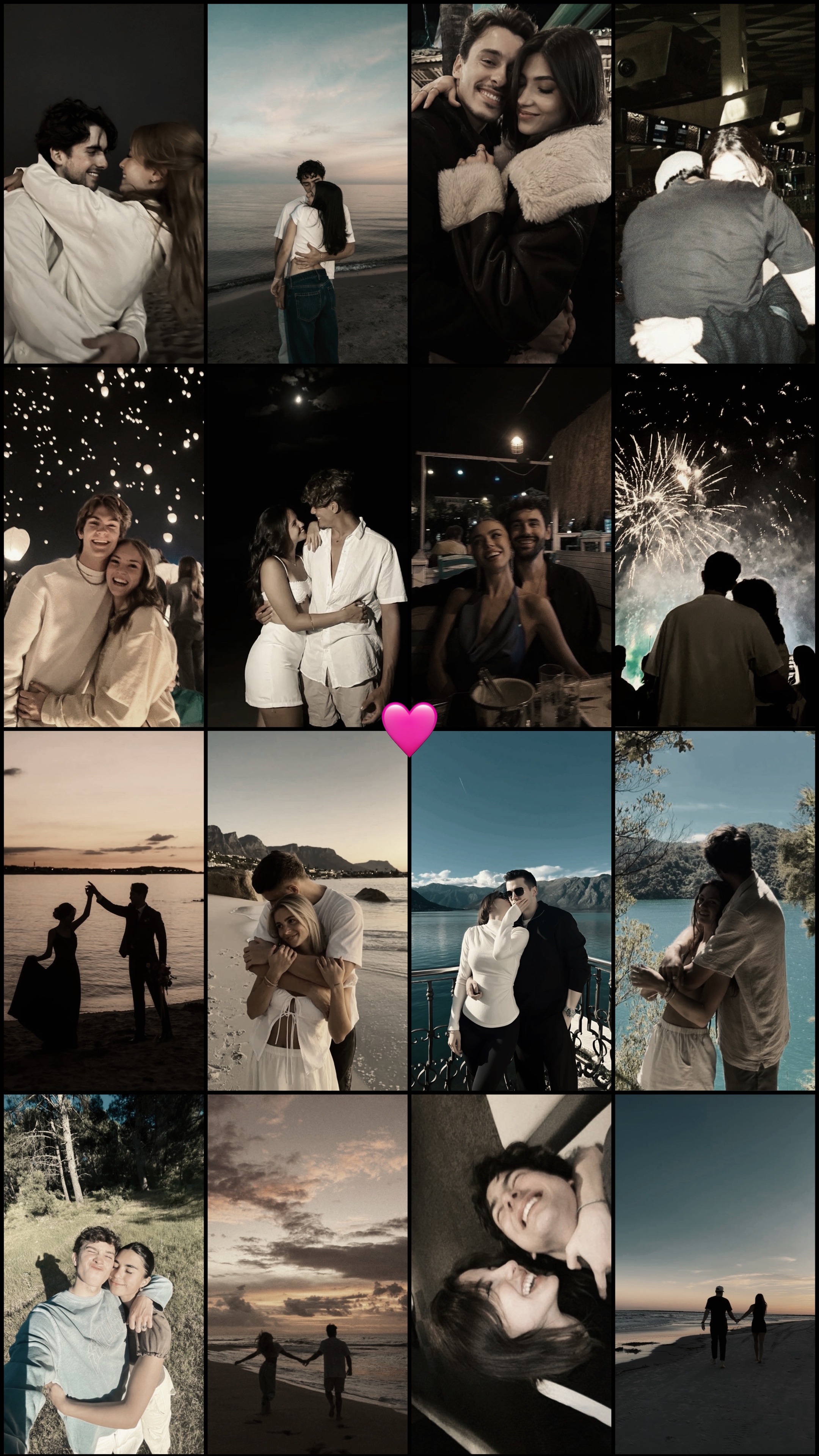 16 pics grid collage