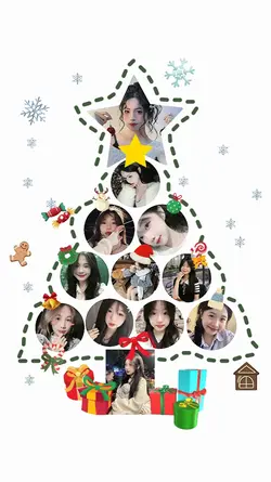 Ghép ảnh cây thông