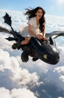 toothless flying