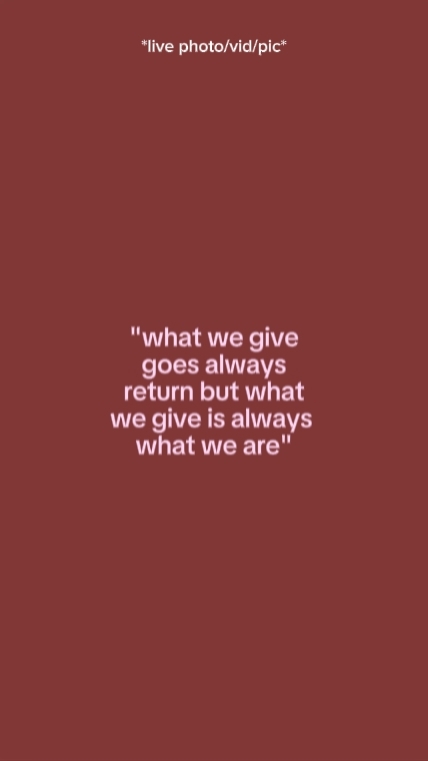 whatwegivegoesalways
