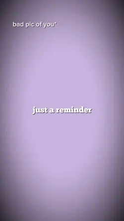 just a reminder 