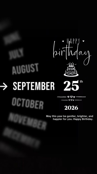 ANNIVERSAIRE 25 SEPTEMBRE