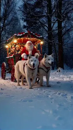 Santa Xmas vehicle