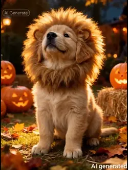 Lion dog costume