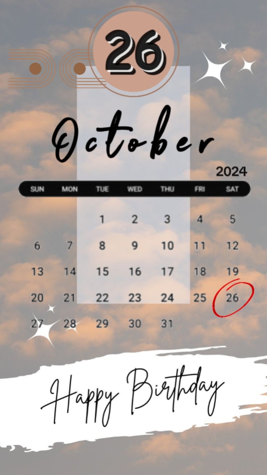 selamat ulang tahun 26 Oktober 2024