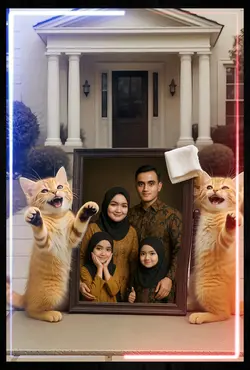Pose Kucing Lucu