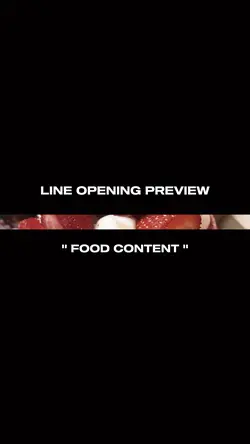 line opening food