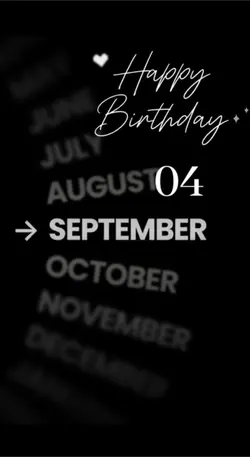 HBD LOVE 4 SEPTEMBER