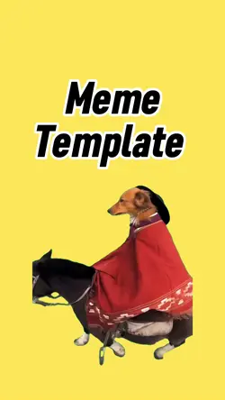 Dog on horse meme