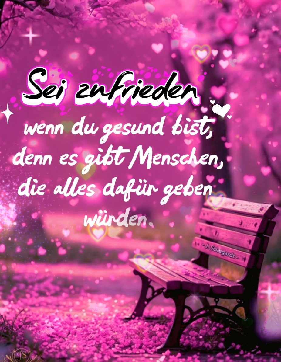 Sei zufrieden 