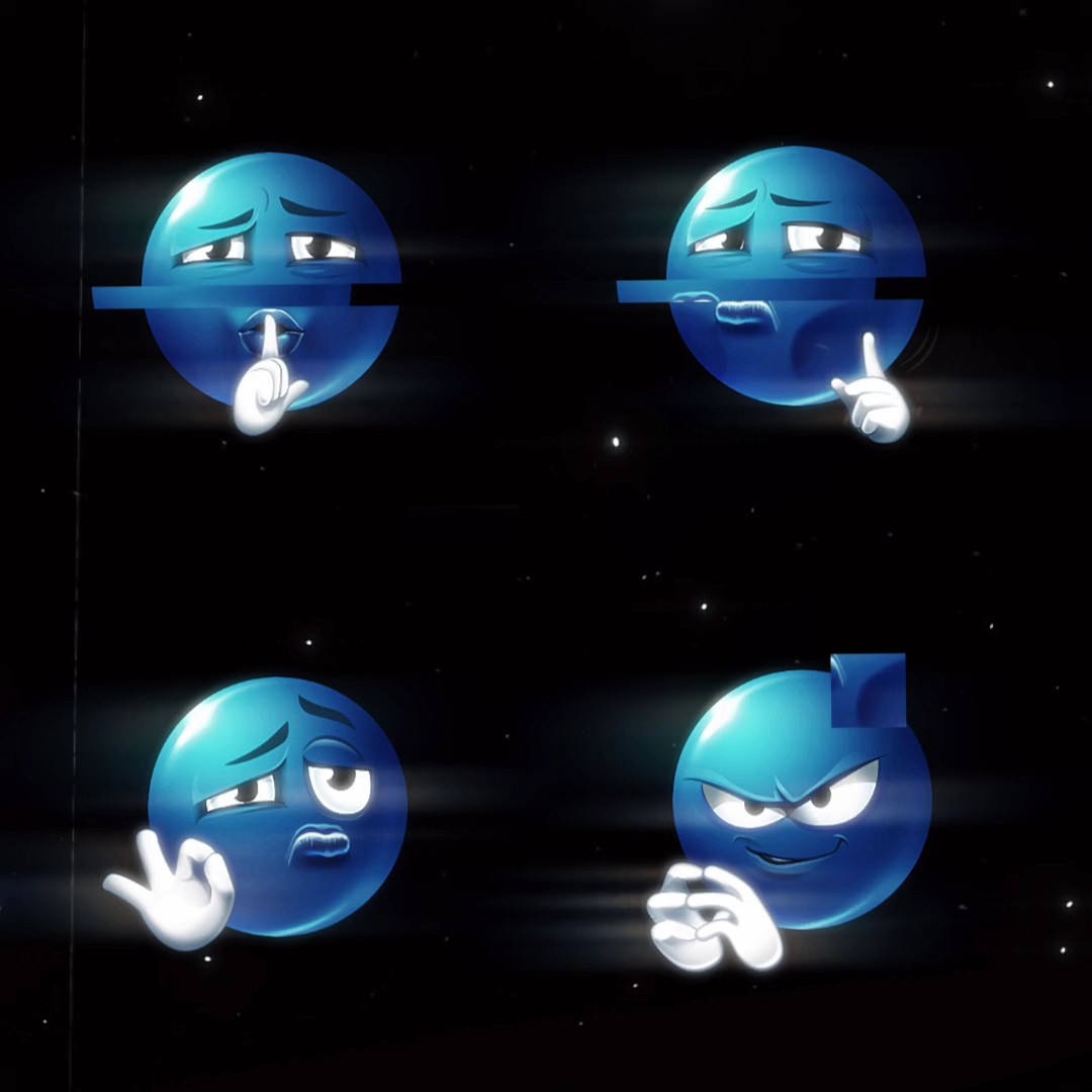 Tendência Emoji Azul