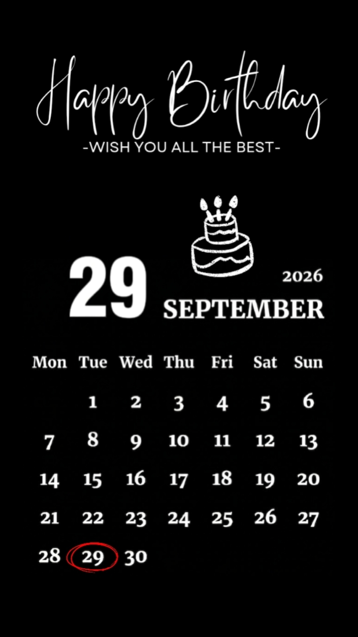 Birthday 29September