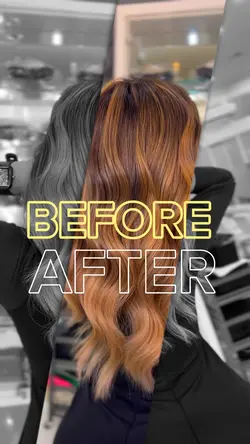 Before after hair