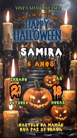 Convite Halloween 