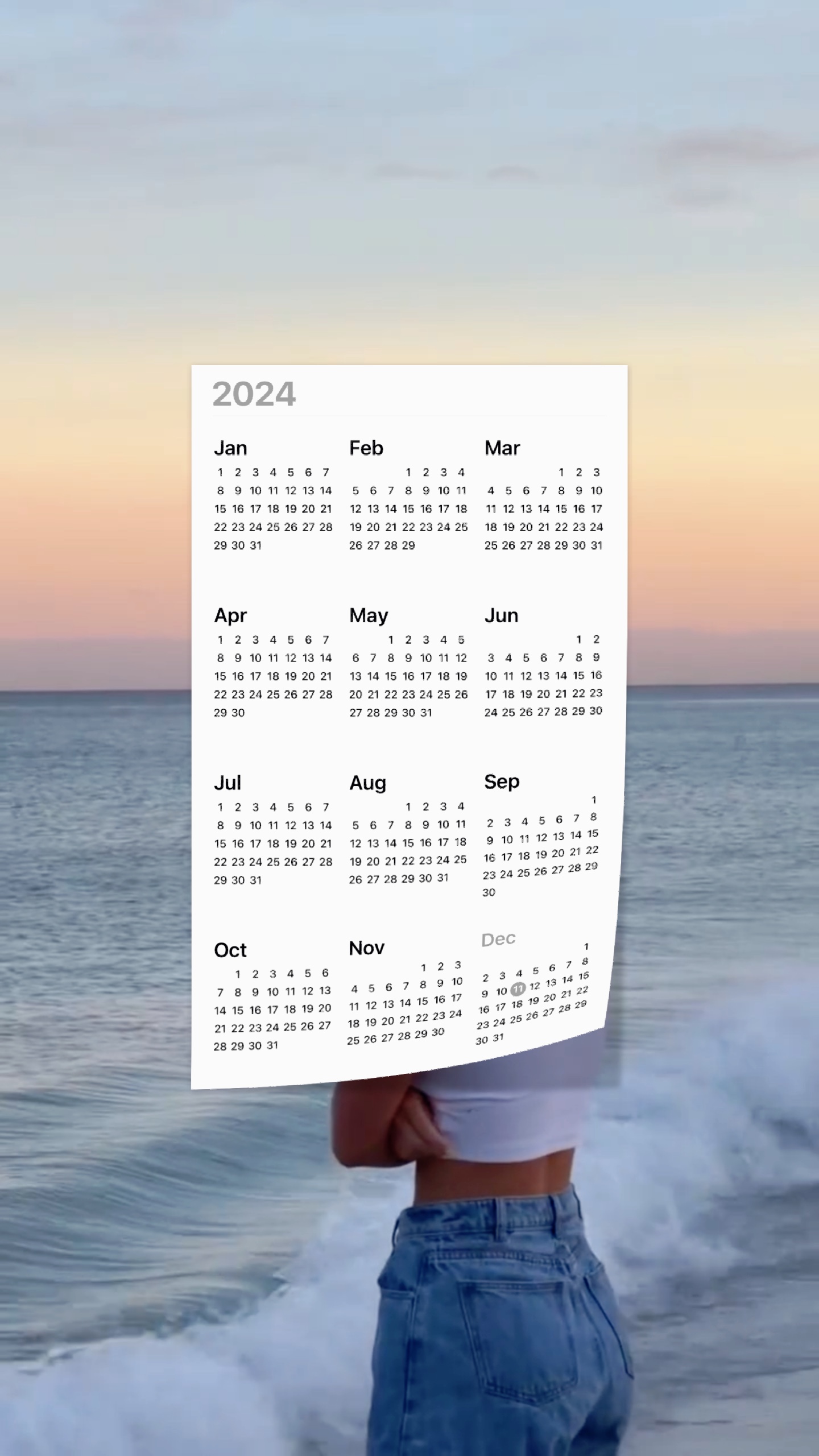 Calendrier récapitulatif EOY 