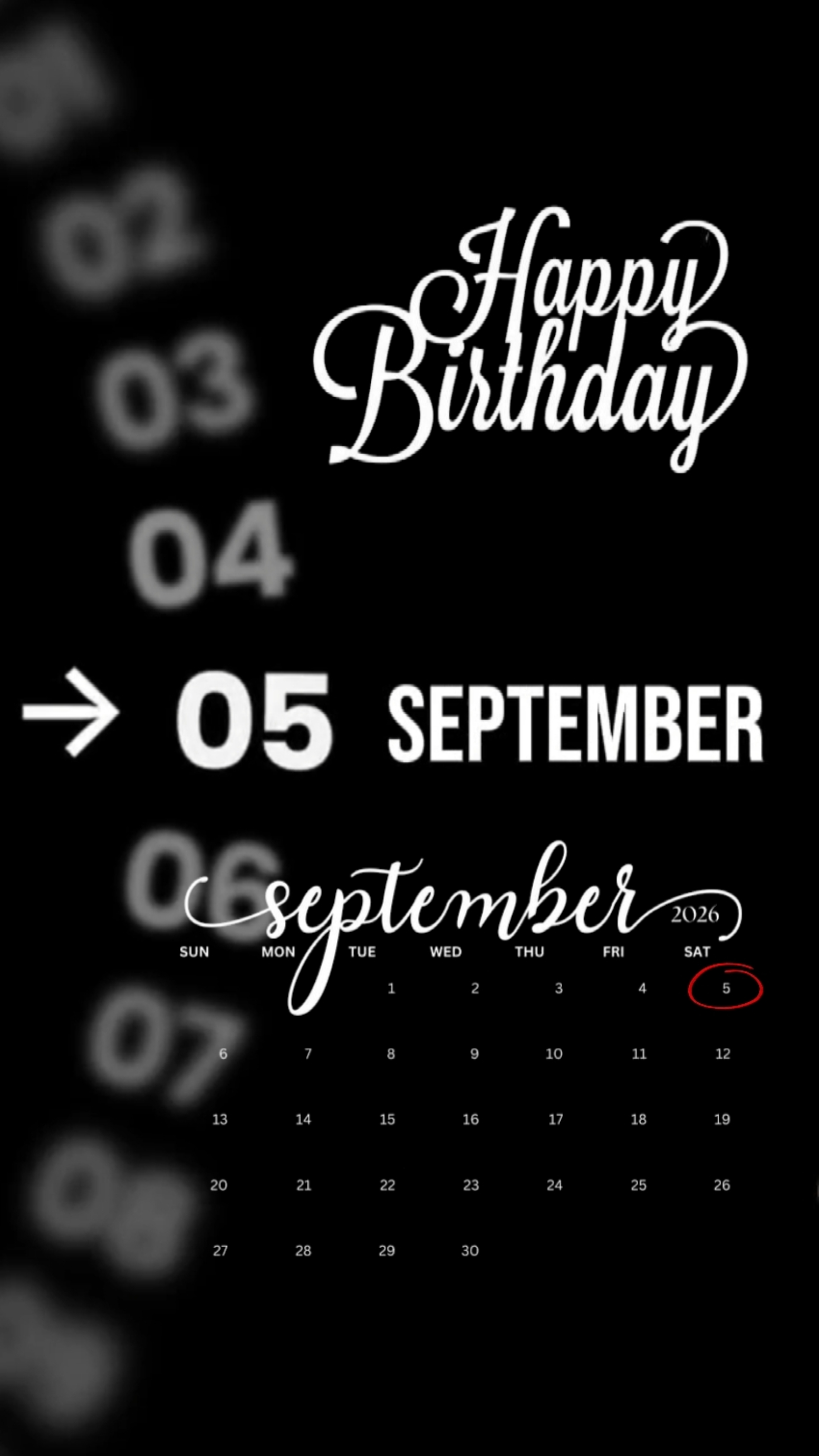 HBD 05 SEPTEMBER 