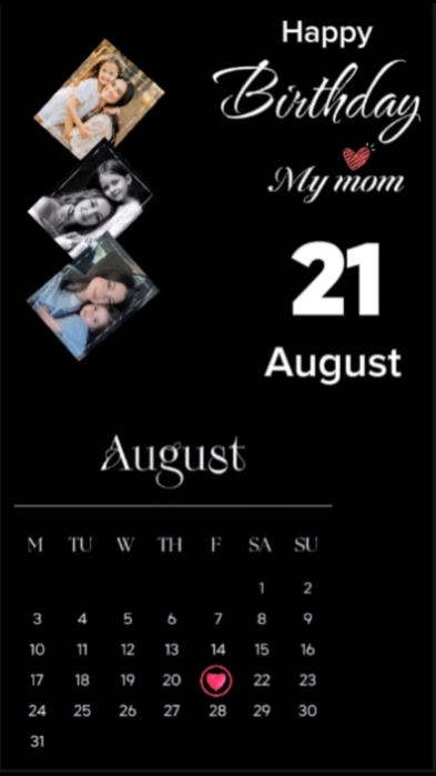 HBD mom 21 August