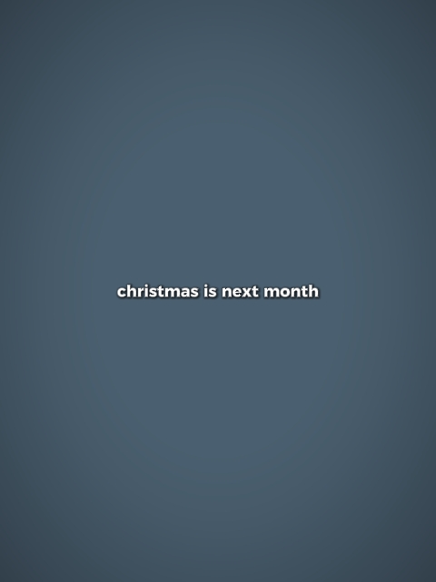 O natal é o próximo