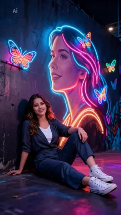 MURAL GRAFITE NEON