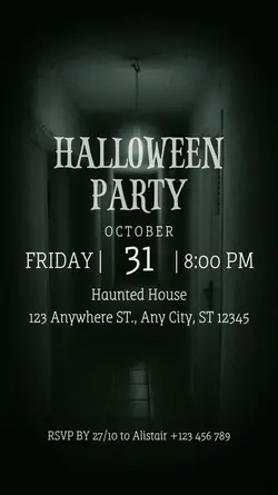 halloween invitation
