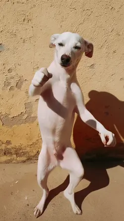 cachorro dançado 