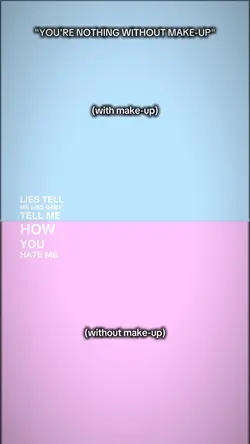 with&without make up