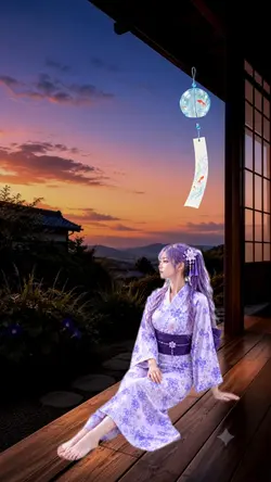 風鈴と夕涼み
