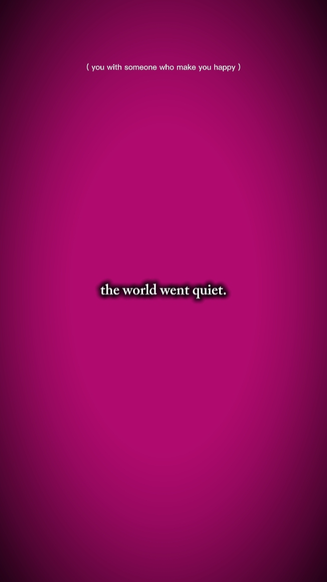 world went quiet