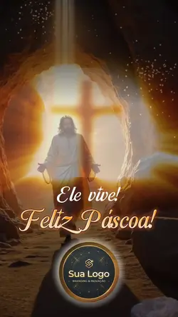 Feliz Páscoa Logo