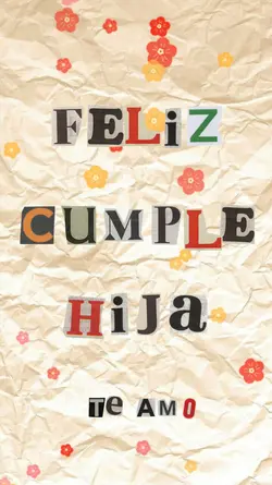 Feliz cumple hija 