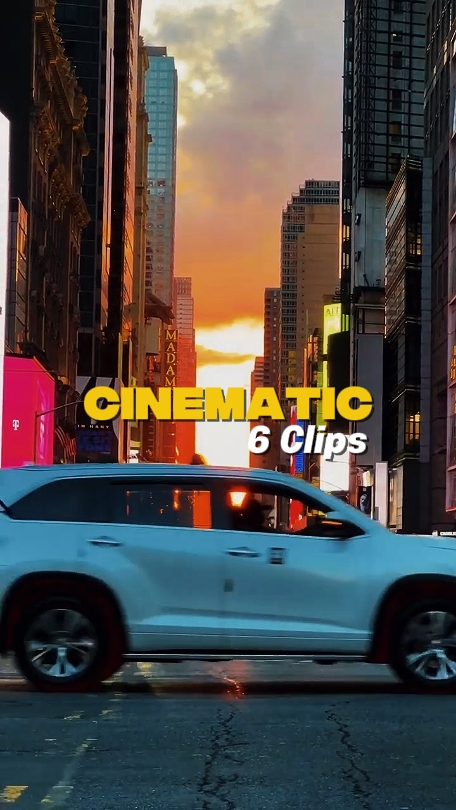 6 clipes cinematográficos 