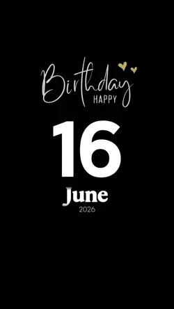 Birthday 16 June