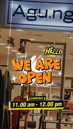 We open today