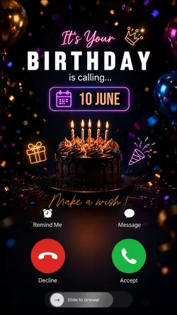 BDAY Calling 10 JUNE