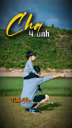 4 ảnh cha và con