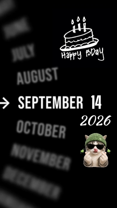 B'day 14 September 