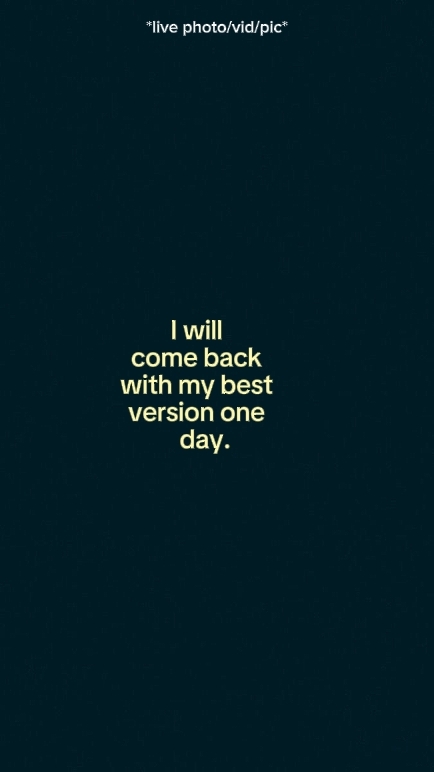 I will come back