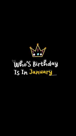 JANUARY BIRTHDAY