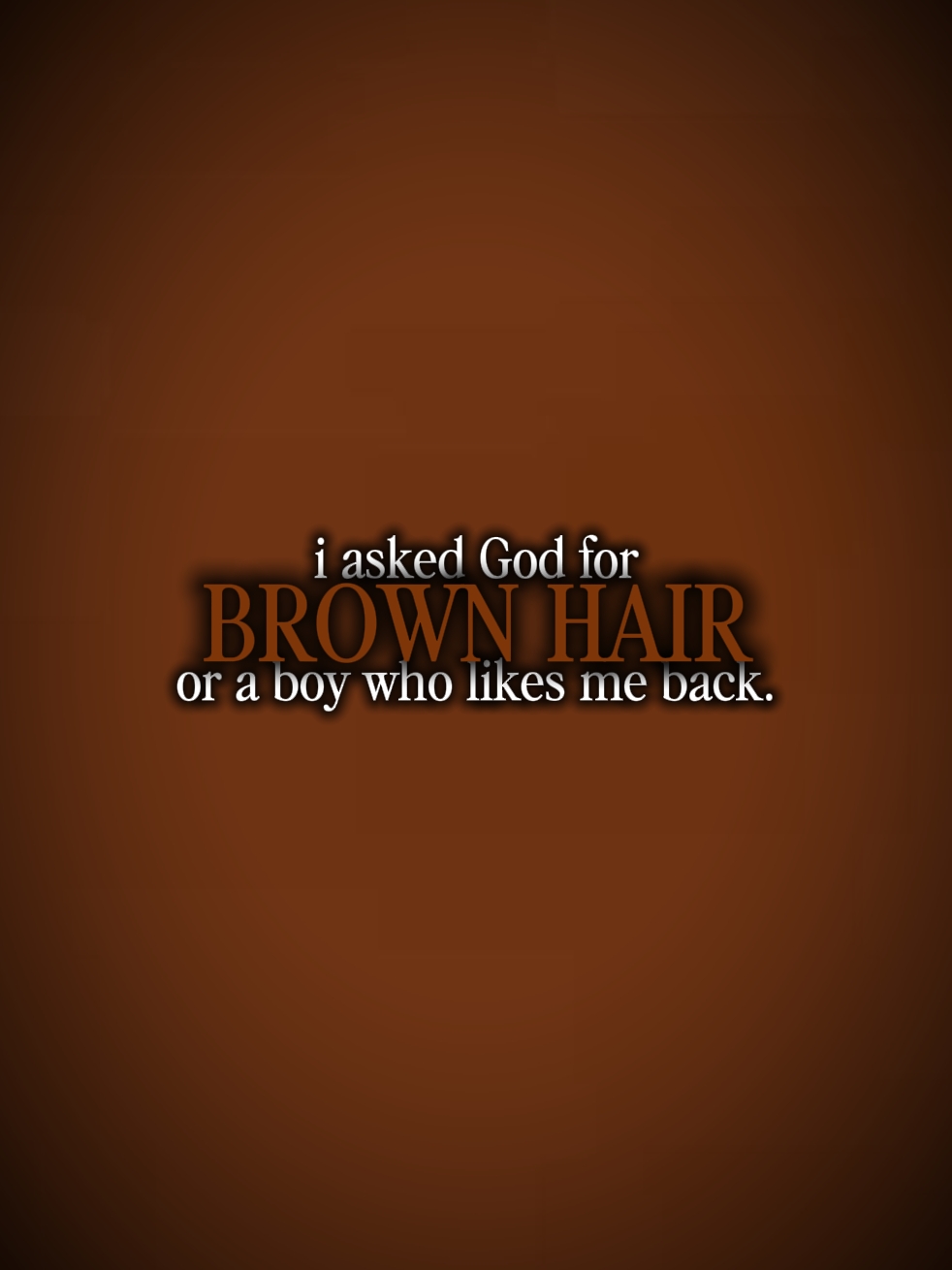 I asked God for