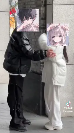 中国カップル顔ハメコラ画