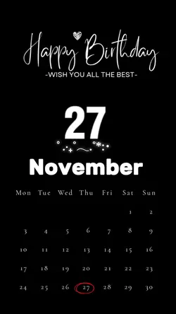 Birthday 27 November