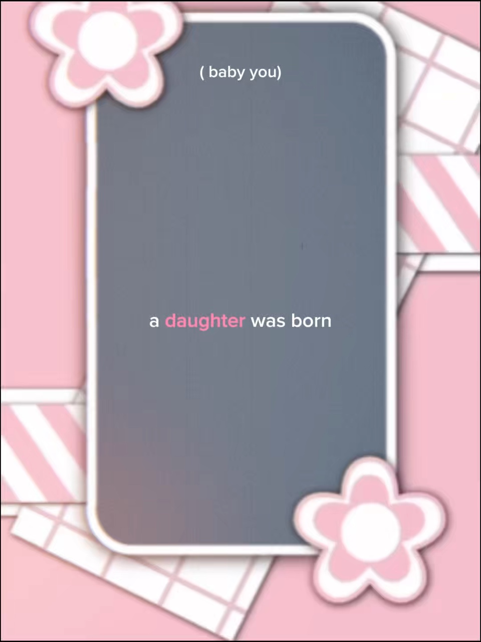 a daughter was born