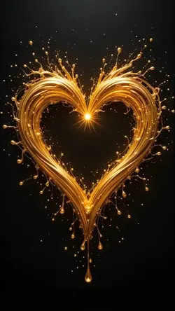 Gold heart