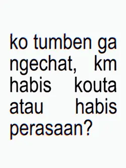 ko tumben ga ngechat