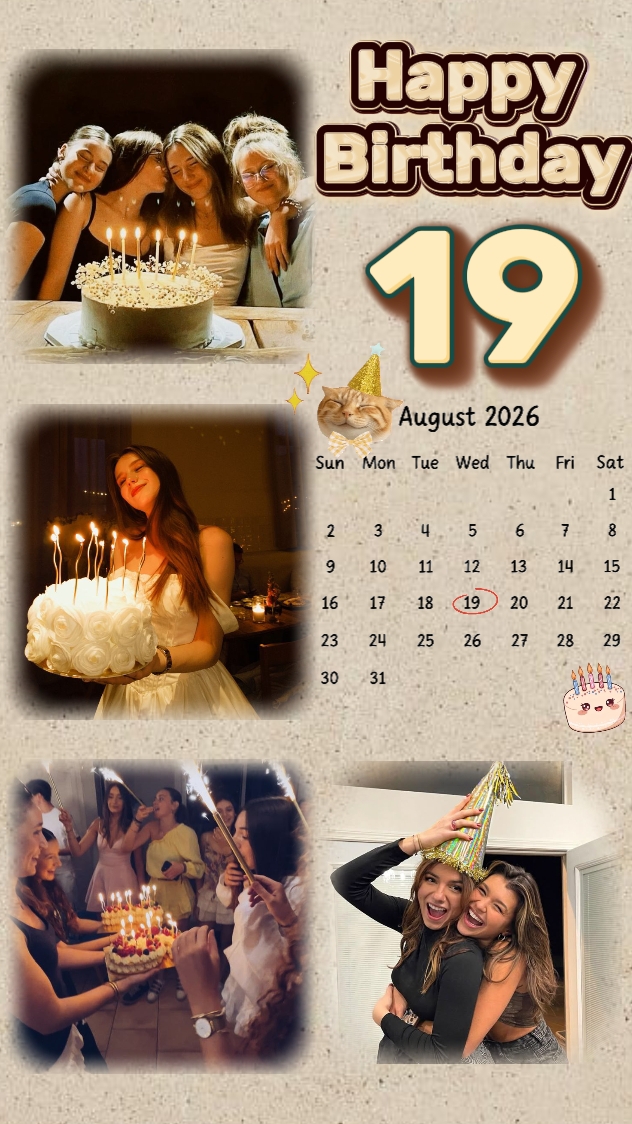 CUMPLEAÑOS 19 DE AGOSTO