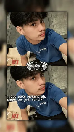 nyoba pake mukena