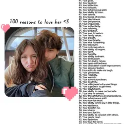100 reasons to love
