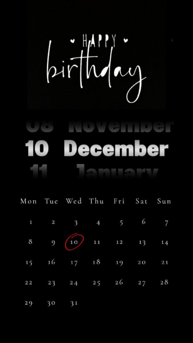 HBD 10 DECEMBER 