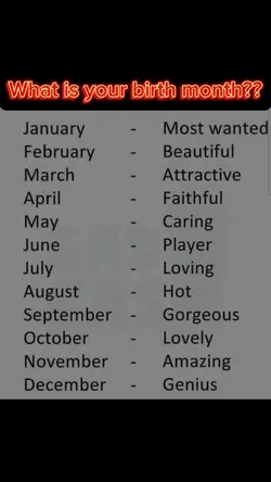 Your Birth month